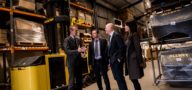 Crawford Strategic team talking in warehouse